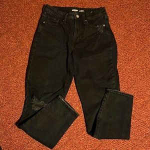 Old Navy black distressed jeans